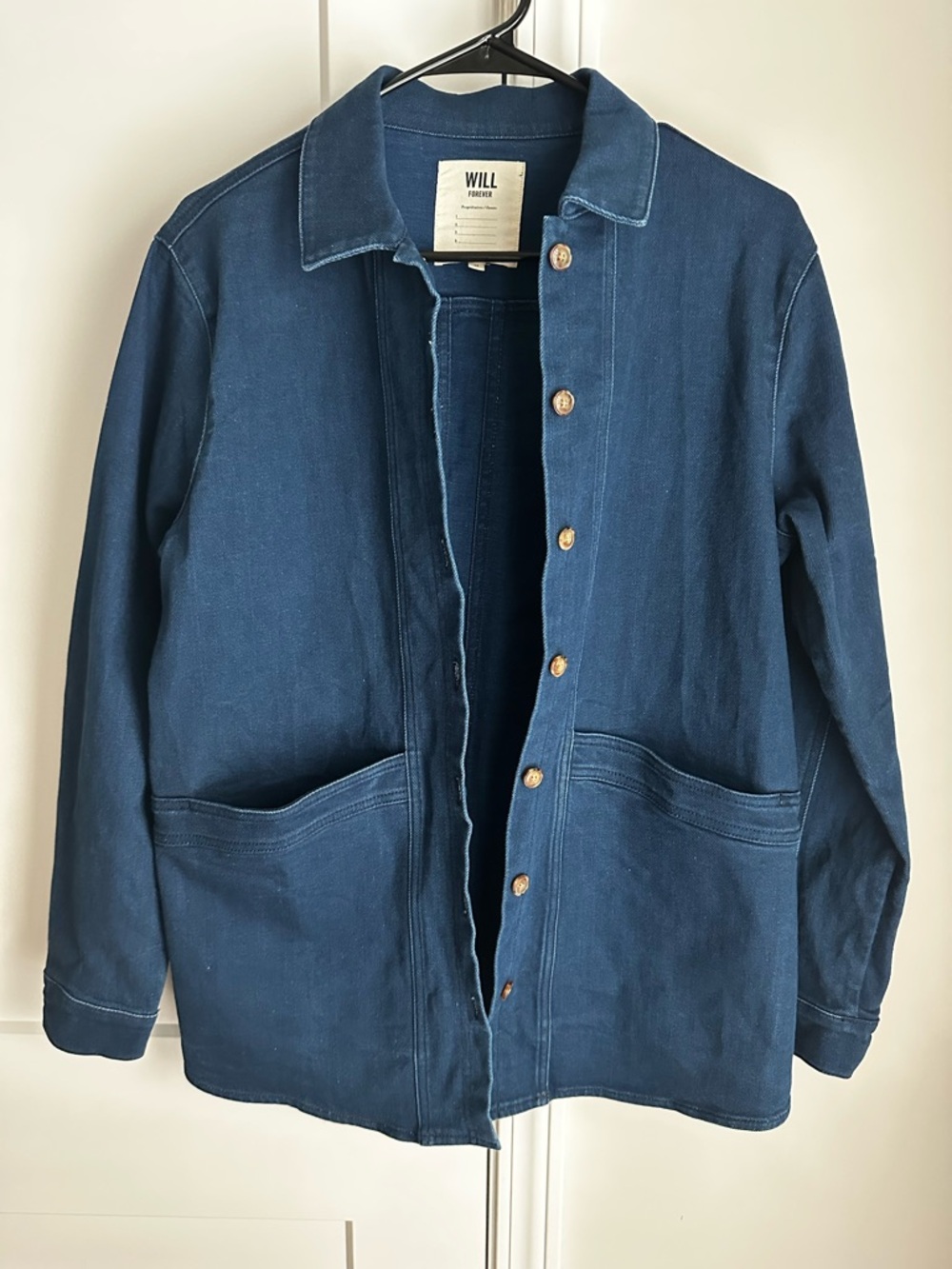 SÉZANE Will Forever Denim Indigo Jacket Women’s Oversized Size (M) - Picture 7 of 9